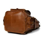 Vintage Full-Grain Buffalo Leather Travel Backpack - Image 2