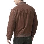 Men’s BGSD Urban Suede Leather Bomber Jacket - Image 4