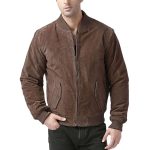 Men’s BGSD Urban Suede Leather Bomber Jacket