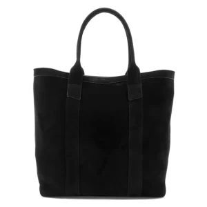 The Black Nubuck Legacy Leather Tote Bag