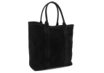 The Black Nubuck Legacy Leather Tote Bag - Image 3
