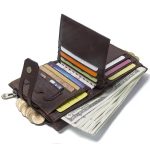 Legacy Leather Brown Bi-Fold Wallet with Side Pocket - Image 3